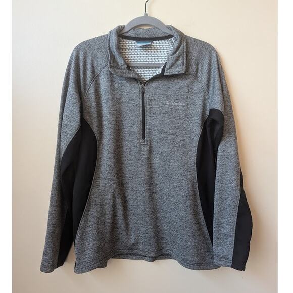 Columbia Sweater Womens XL Long Sleeve 1/4 Zip Pullover Gray - Picture 1 of 6